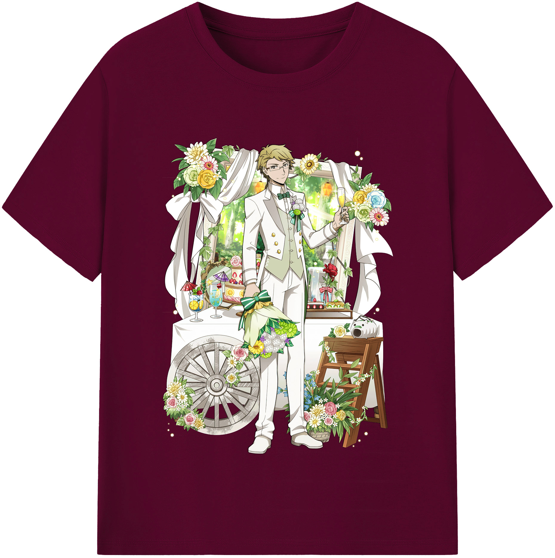 （画像用） 文豪ストレイドッグス Bungo Stray Dogs レディースカジュアルプリントTシャツ（綿100％）